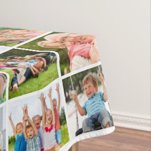 Simple 84 Photo Collage Tablecloth