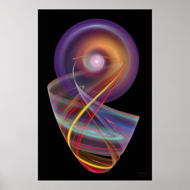 'Simple Abstract 012' Poster (Front)