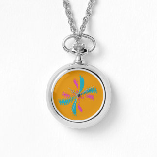 Simple Abstract Butterfly Flight Messy Pattern Watch