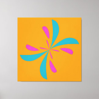 Simple Abstract Butterfly Flight Pattern Canvas Print