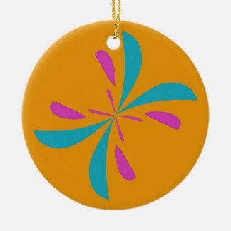 Simple Abstract Butterfly Flight Pattern Ceramic Tree Decoration