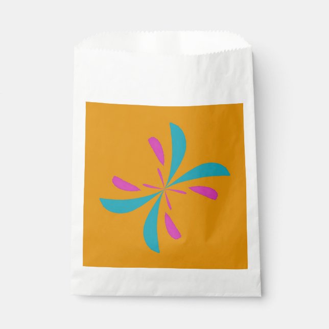 Simple Abstract Butterfly Flight Pattern Favour Bags (Front)