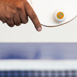 Simple Abstract Butterfly Flight Pattern Ping Pong Ball