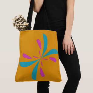 Simple Abstract Butterfly Flight Pattern Tote Bag