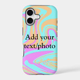 Simple acrylic pour marble add your text name cust