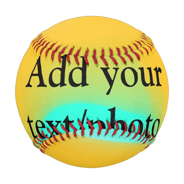 Simple acrylic pour marble add your text name cust baseball (Front)