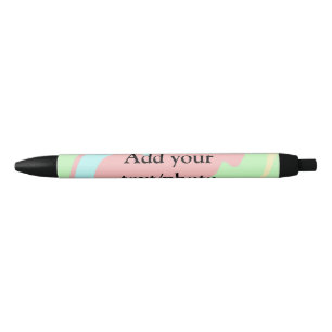 Simple acrylic pour marble add your text name cust black ink pen
