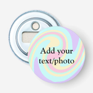 Simple acrylic pour marble add your text name cust bottle opener