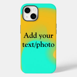 Simple acrylic pour marble add your text name cust Case-Mate iPhone 14 case