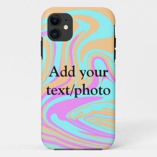 Simple acrylic pour marble add your text name cust Case-Mate iPhone case