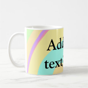 Simple acrylic pour marble add your text name cust coffee mug