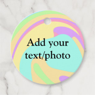 Simple acrylic pour marble add your text name cust favour tags