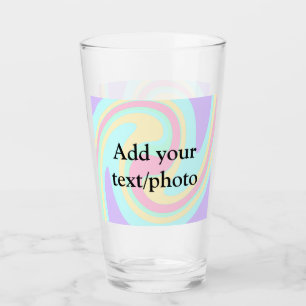 Simple acrylic pour marble add your text name cust glass