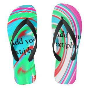 Simple acrylic pour marble add your text name cust jandals