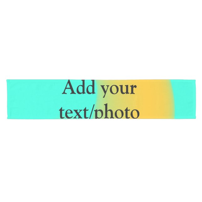 Simple acrylic pour marble add your text name cust short table runner (Horizontal)