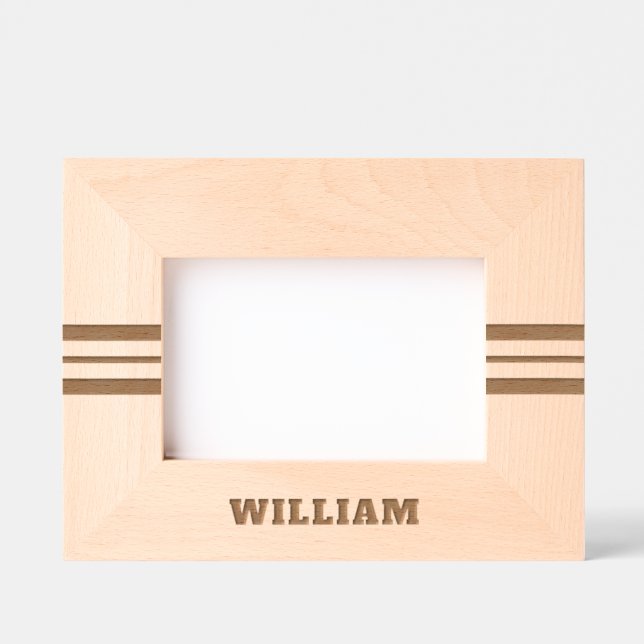 Simple Add Name Etched Frames (Front)
