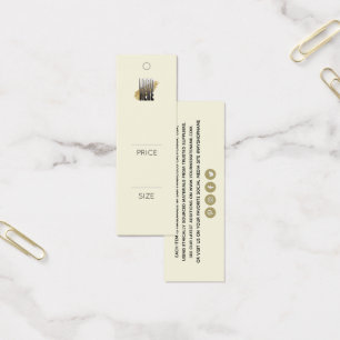 Simple Add Your Logo Yellow Clothing Price tag