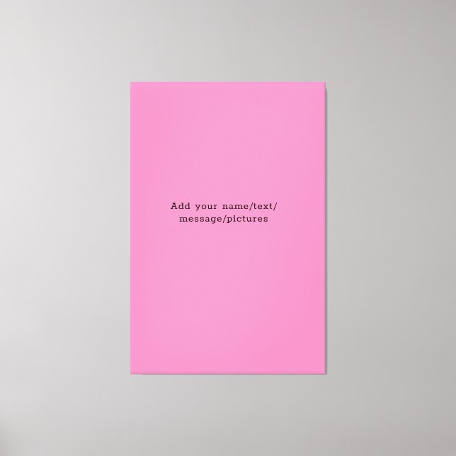Simple add your name text Customise  Canvas Print (Front)