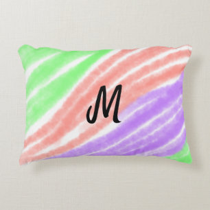 Simple add your name text Customise monogram Poste Decorative Cushion