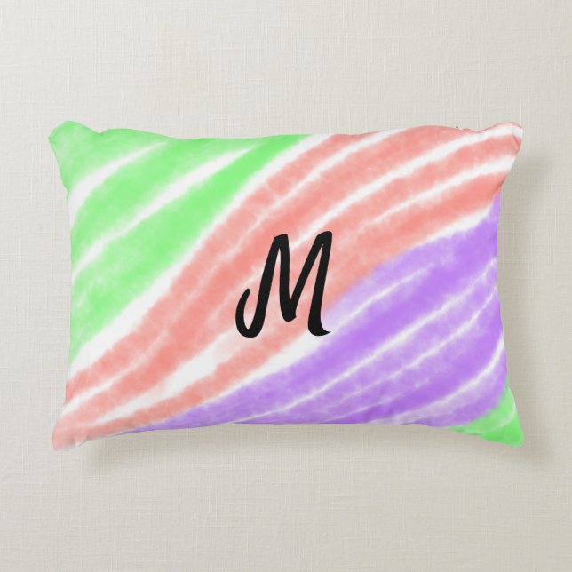 Simple add your name text Customise monogram Poste Decorative Cushion (Front)