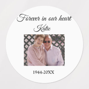 simple Add your photo text memorial keepsake