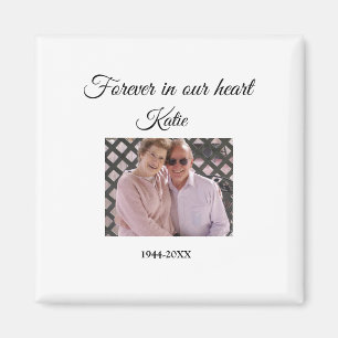 simple Add your photo text memorial keepsake Magnet