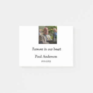 simple Add your photo text memorial keepsake Post-it Notes