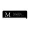 Simple Address Labels Monogram Modern