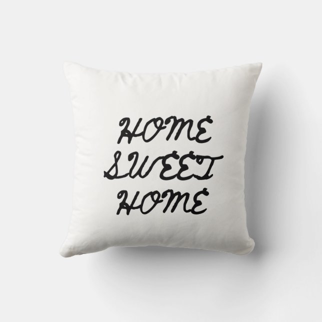 simple, aesthetic and cosy throw pillow (Back)