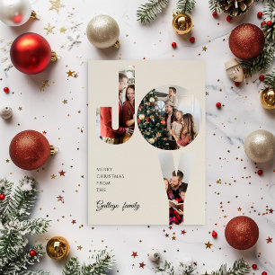 Simple Aesthetic Family Photo Christmas Card