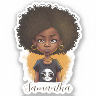 Simple Afro Woman