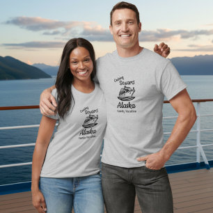 Simple Alaska Family Vacation T-Shirt Personalise