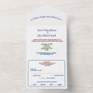 Simple all in one invitation