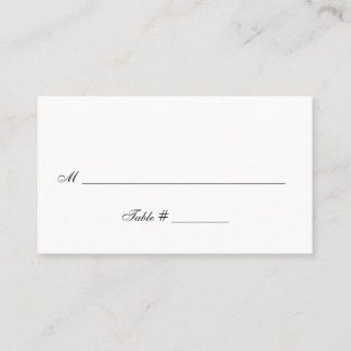 Simple, All Occasion - Table Assignment Cards