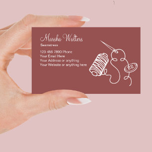 Simple Alterations Seamstress Business Card
