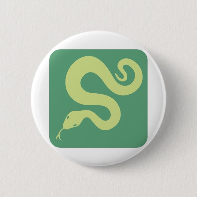 Simple Anaconda 6 Cm Round Badge (Front)