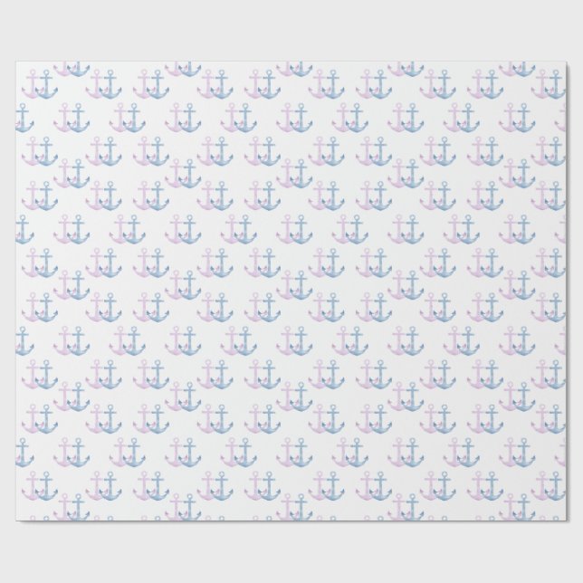 Simple Anchor Duo! Wrapping Paper (Flat)