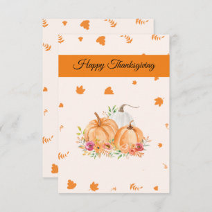Simple and beautiful Happy Thanksgiving Card