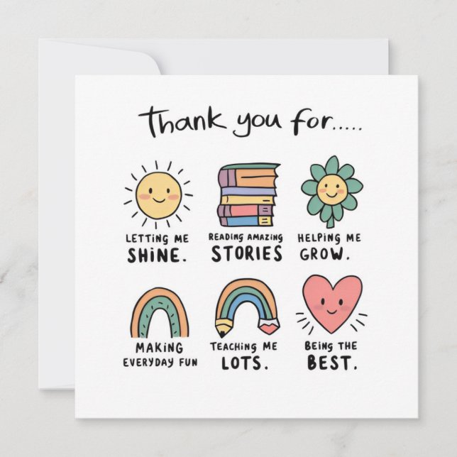 Simple And Beautiful Thank You Card (Front)