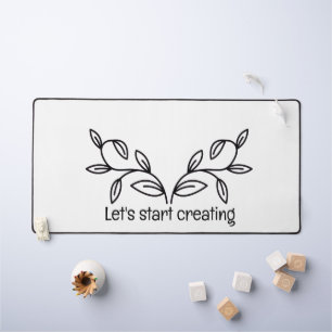 Simple and calm design desk mat