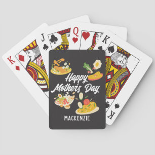 Simple and chic Mother Days Gift Food Theme Playing Cards