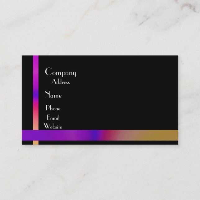 Simple and Colourful Business Card (Front)