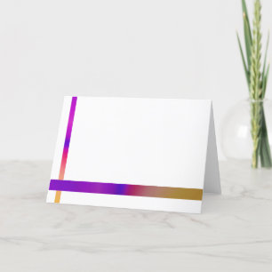 Simple and Colourful Design Thank You Card