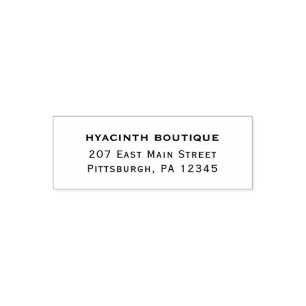 Simple and Elegant Company Return Address Self-inking Stamp