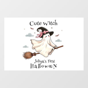 Simple and Elegant Cute witch first Halloween