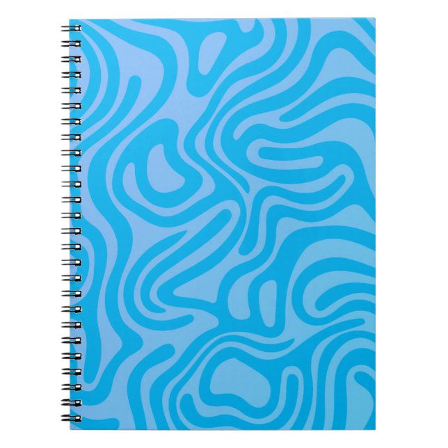 Simple and elegant design abstract spiral notebook (Front)