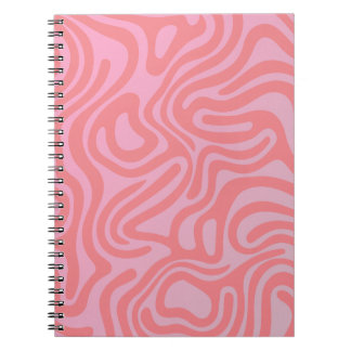 Simple and elegant design abstract spiral notebook