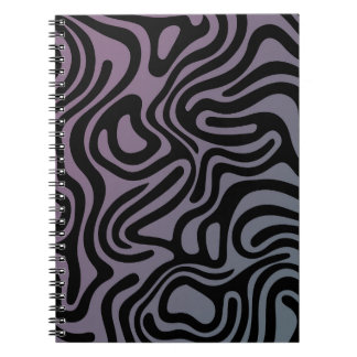 Simple and elegant design abstract spiral notebook