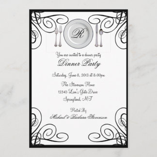 Simple and Elegant Dinner Party Invitations