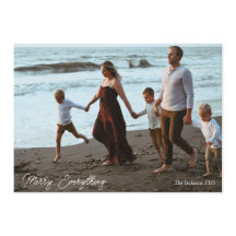 Simple and Elegant Family Photo Holiday Card